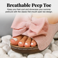 🎀Women's Bowknot Peep-Toe Wedge Sandals – Chic Design, Comfortable Wedge & Easy to Slip On🌸
