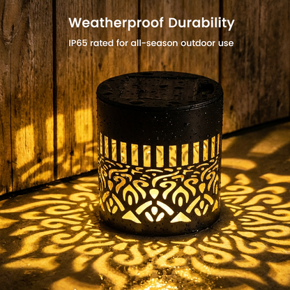 🌞50% OFF NOW!🌀Solar Mandala Light – Stunning Pattern Projection, 2-in-1 Floor & Wall Design & IP65 Waterproof Auto On/Off 🌿