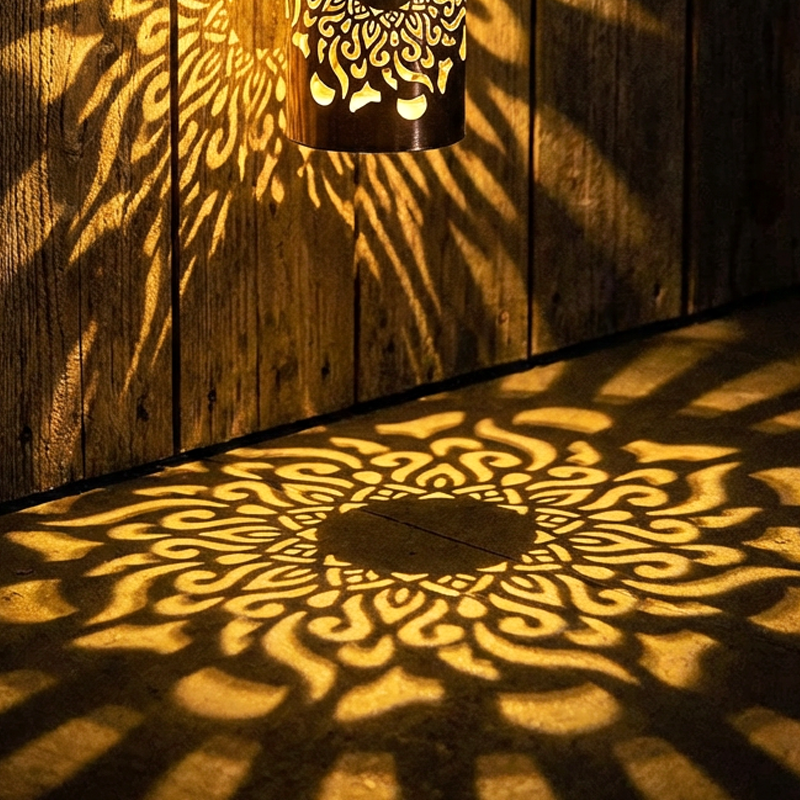 🌞50% OFF NOW!🌀Solar Mandala Light – Stunning Pattern Projection, 2-in-1 Floor & Wall Design & IP65 Waterproof Auto On/Off 🌿