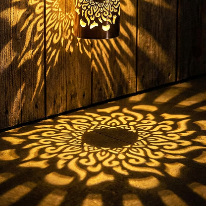 🌞50% OFF NOW!🌀Solar Mandala Light – Stunning Pattern Projection, 2-in-1 Floor & Wall Design & IP65 Waterproof Auto On/Off 🌿