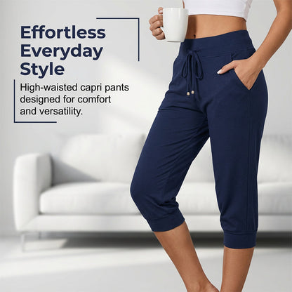✨Drawstring Waist Cropped Sweatpants for Lounging