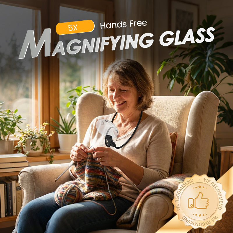 5X Hands Free Magnifying Glass