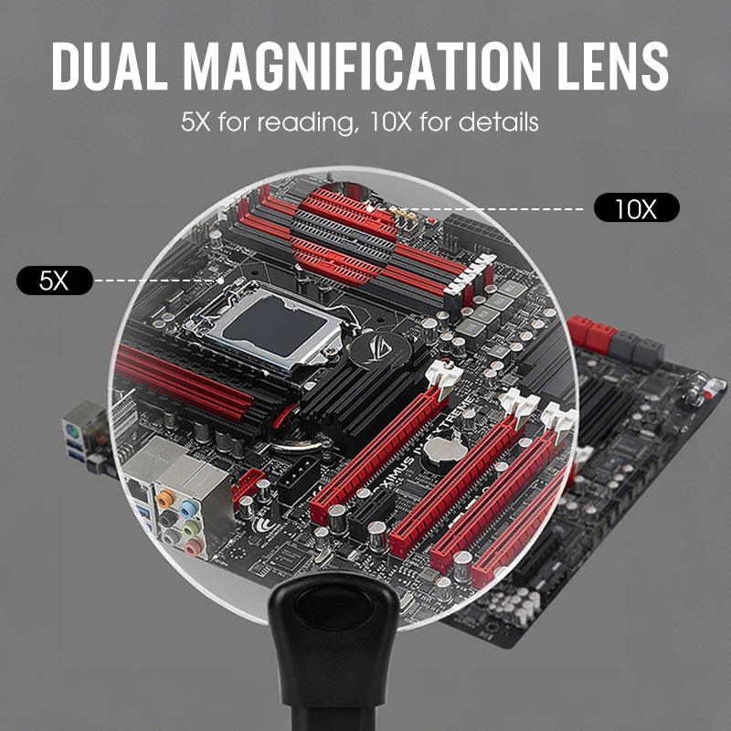 5X Hands Free Magnifying Glass