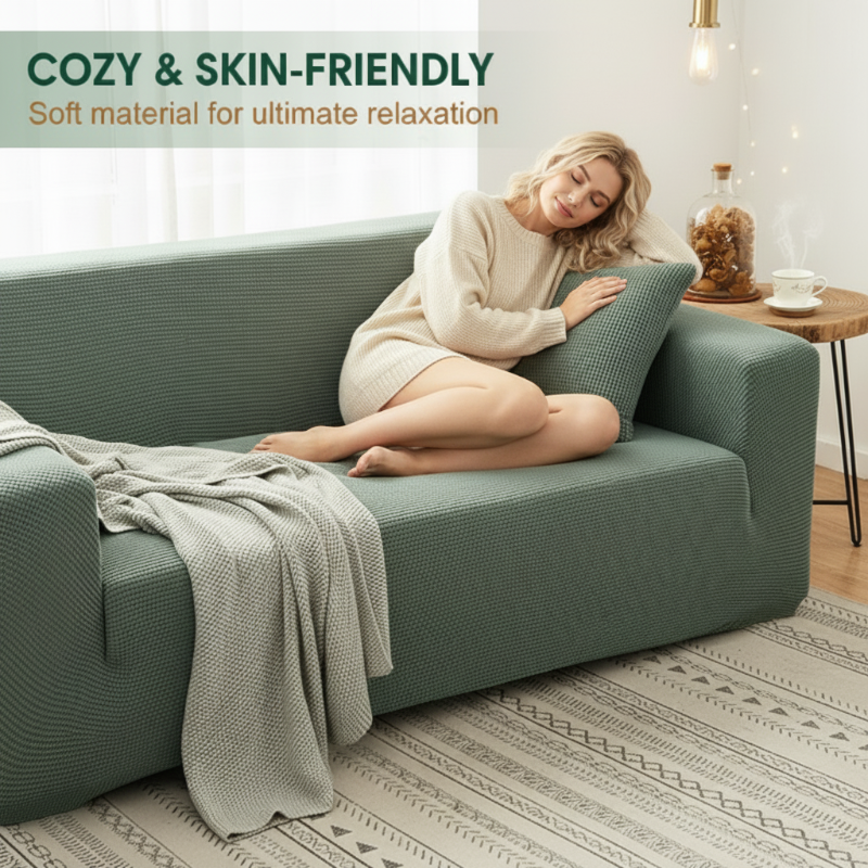 Jacquard Knitted Stretch Sofa Cover