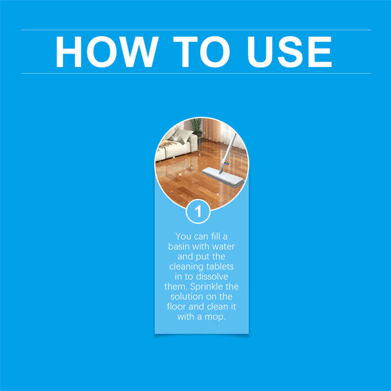 🏠Effervescent Floor Cleaning Tablets– the perfect cleaning aid