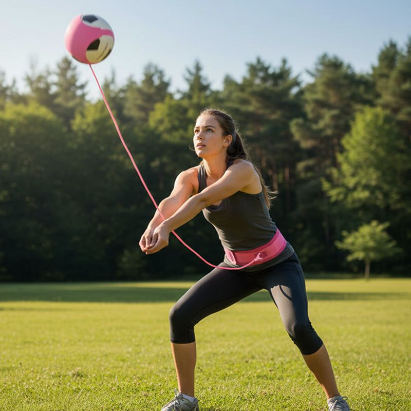 🏐 50% OFF! ✨ Volleyball Training Aid with Elastic Cord – Practice Serves & Spikes Solo at Home