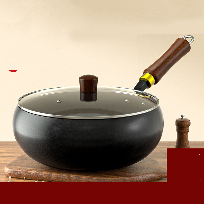 🍲50% OFF NOW!🔥Uncoated Thick Iron Pot with Lid – Even Heat Distribution, Durable Cast Iron & Perfect for Slow Cooking🥘