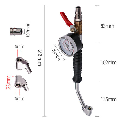 🔧50% OFF NOW!🚗Tire Inflator Gun with Pressure Gauge – Integrated Gauge, Dual-Head Chuck & Ergonomic Grip 💨