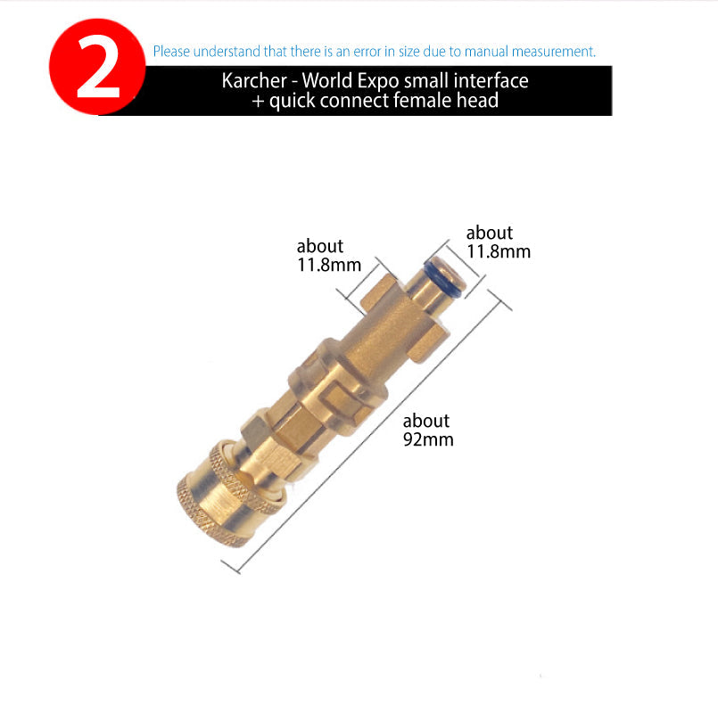 Quick Connect Fitting Adapter for Water Gun & Foam Pot