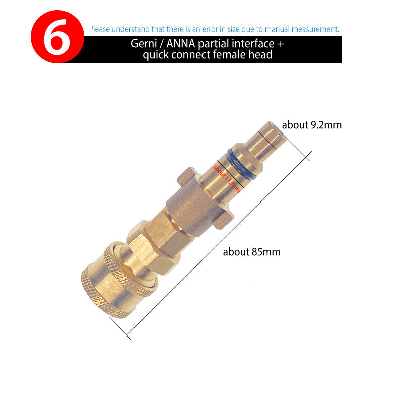 Quick Connect Fitting Adapter for Water Gun & Foam Pot