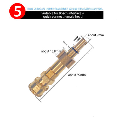 Quick Connect Fitting Adapter for Water Gun & Foam Pot