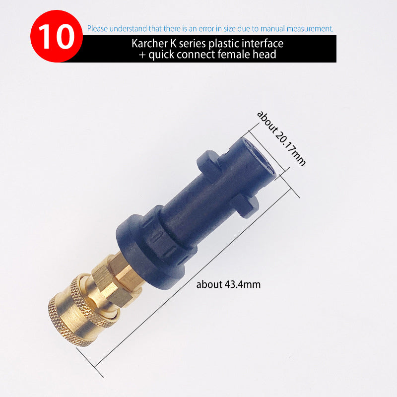 Quick Connect Fitting Adapter for Water Gun & Foam Pot