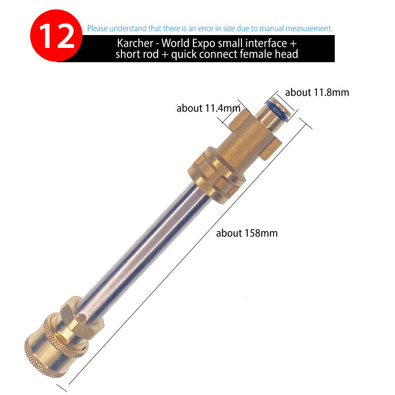 Quick Connect Fitting Adapter for Water Gun & Foam Pot