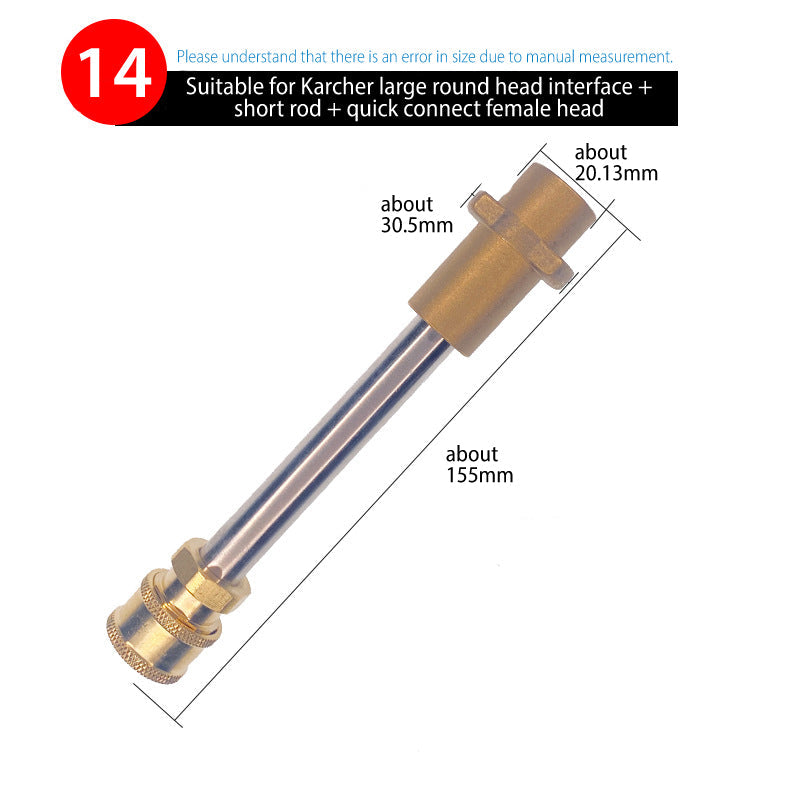 Quick Connect Fitting Adapter for Water Gun & Foam Pot
