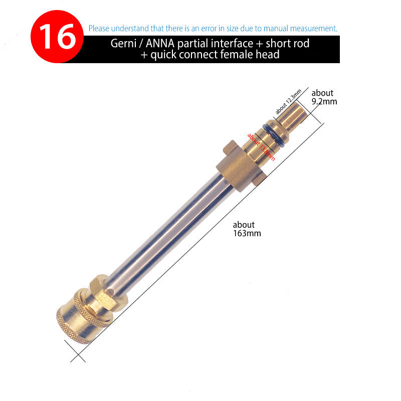 Quick Connect Fitting Adapter for Water Gun & Foam Pot