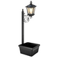 Outdoor Solar Garden Light with Planter Base