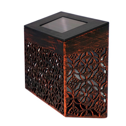 💎 50% OFF! 💎 Solar Powered LED Hollow Wall Light – Auto On/Off, Weatherproof & Casts Beautiful Patterned Glow