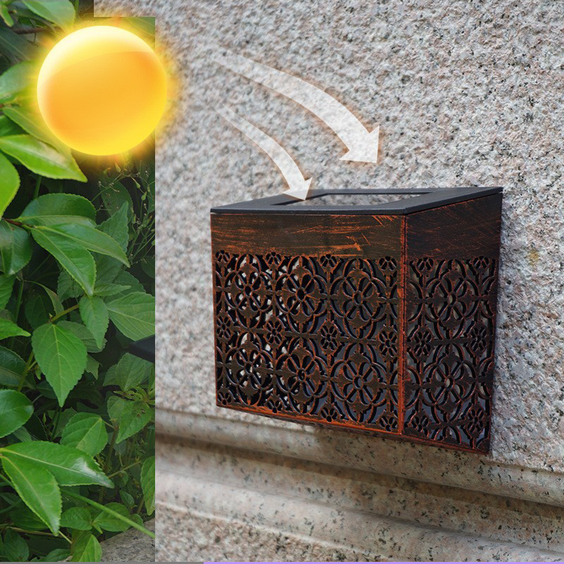 💎 50% OFF! 💎 Solar Powered LED Hollow Wall Light – Auto On/Off, Weatherproof & Casts Beautiful Patterned Glow