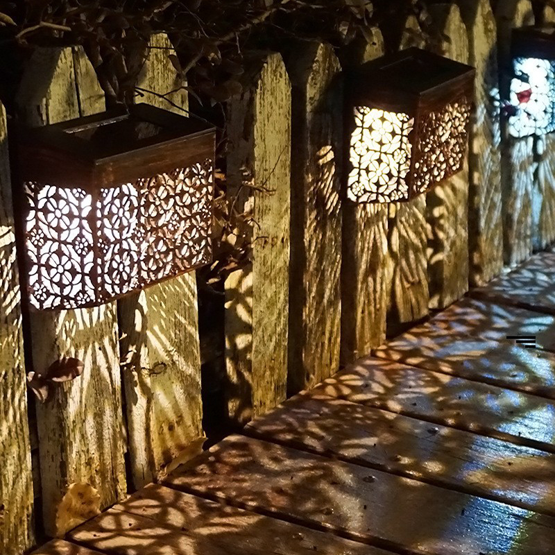 💎 50% OFF! 💎 Solar Powered LED Hollow Wall Light – Auto On/Off, Weatherproof & Casts Beautiful Patterned Glow