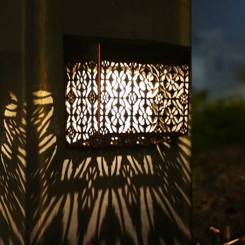 💎 50% OFF! 💎 Solar Powered LED Hollow Wall Light – Auto On/Off, Weatherproof & Casts Beautiful Patterned Glow