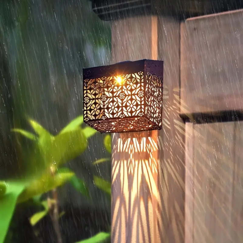 💎 50% OFF! 💎 Solar Powered LED Hollow Wall Light – Auto On/Off, Weatherproof & Casts Beautiful Patterned Glow