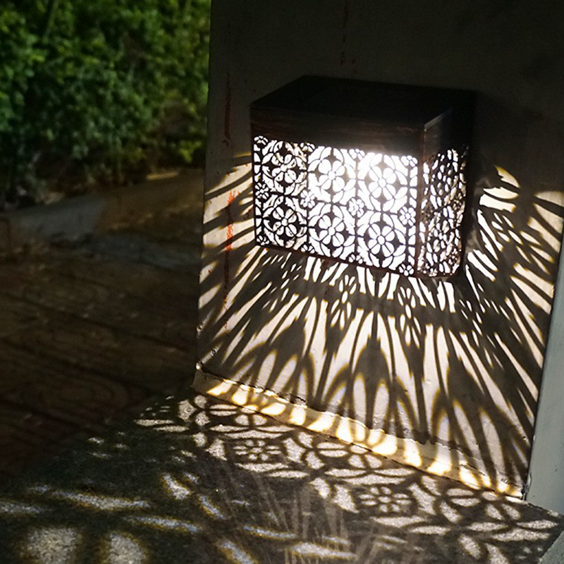 💎 50% OFF! 💎 Solar Powered LED Hollow Wall Light – Auto On/Off, Weatherproof & Casts Beautiful Patterned Glow