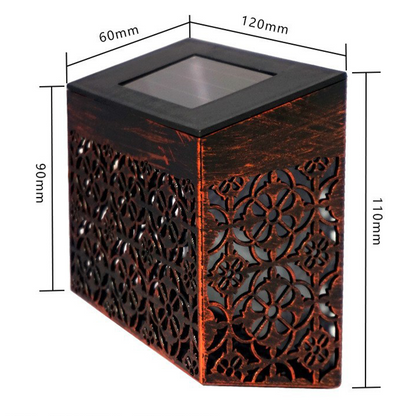 💎 50% OFF! 💎 Solar Powered LED Hollow Wall Light – Auto On/Off, Weatherproof & Casts Beautiful Patterned Glow