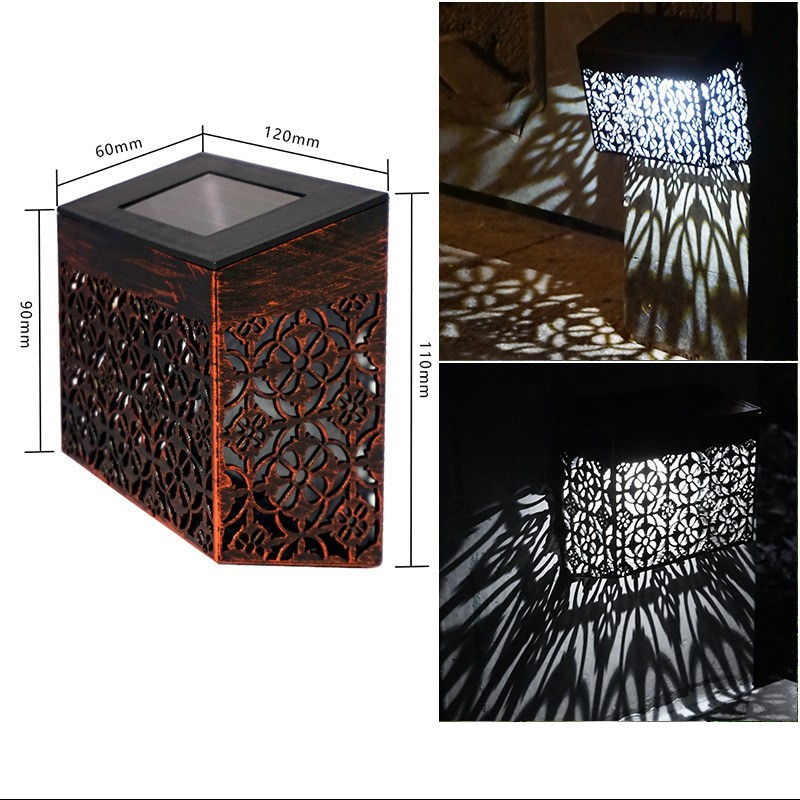 💎 50% OFF! 💎 Solar Powered LED Hollow Wall Light – Auto On/Off, Weatherproof & Casts Beautiful Patterned Glow