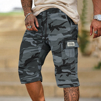 Men's Camouflage Cargo Shorts with Multiple Pocket