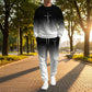 Men's Gradient Color Crewneck Tracksuit Set