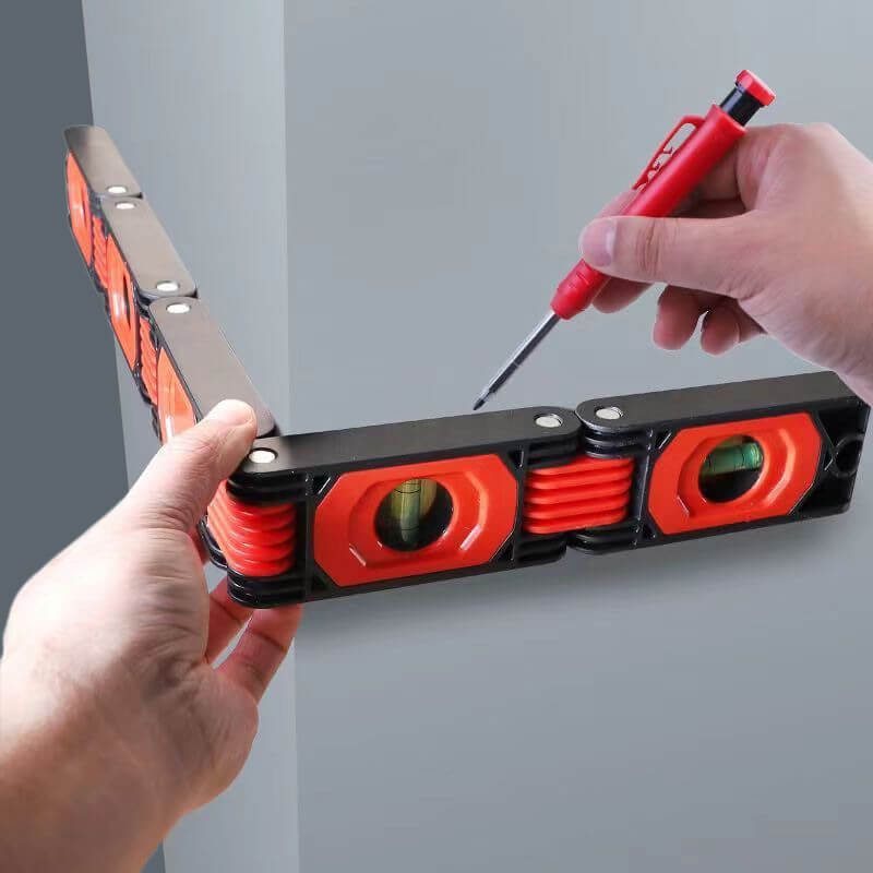 📐Multifunctional folding spirit level ruler