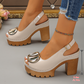 👡 50% OFF! ✨ Elegant peep-toe sandals with buckled heels – Stylish, comfortable, and perfect for any occasion 🌸