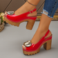 👡 50% OFF! ✨ Elegant peep-toe sandals with buckled heels – Stylish, comfortable, and perfect for any occasion 🌸