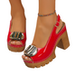 👡 50% OFF! ✨ Elegant peep-toe sandals with buckled heels – Stylish, comfortable, and perfect for any occasion 🌸