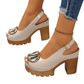 👡 50% OFF! ✨ Elegant peep-toe sandals with buckled heels – Stylish, comfortable, and perfect for any occasion 🌸