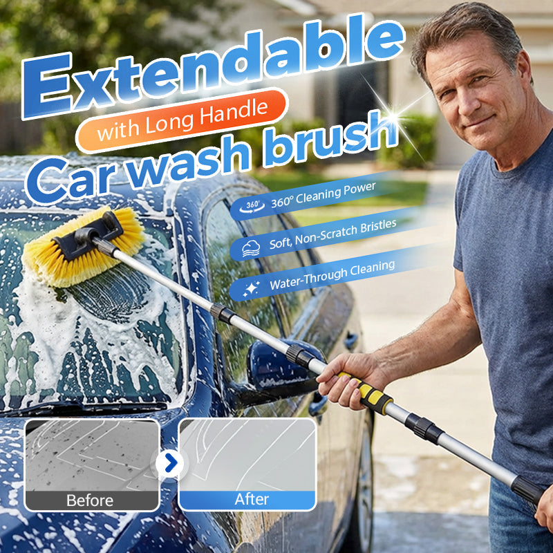 Extendable Car Wash Brush with Long Handle