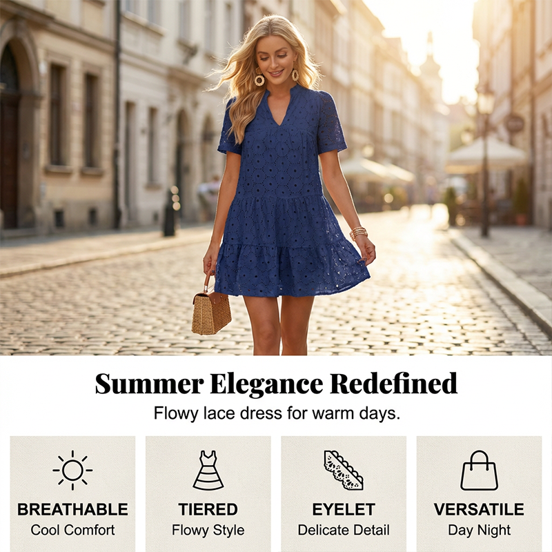 💃LAST DAY SAEL 60% OFF!!✨Women's Summer Lace Flowy Babydoll Dress