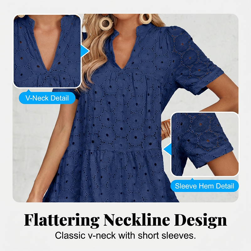 💃LAST DAY SAEL 60% OFF!!✨Women's Summer Lace Flowy Babydoll Dress