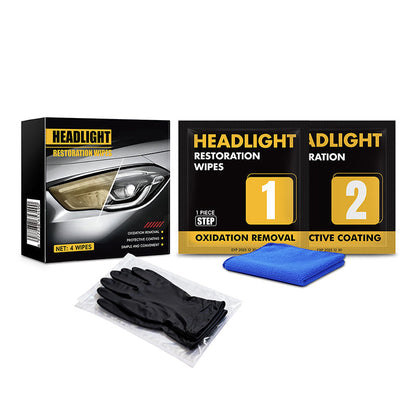 🚗2-Step Car Headlight Restoration Wipe Kit💡✨