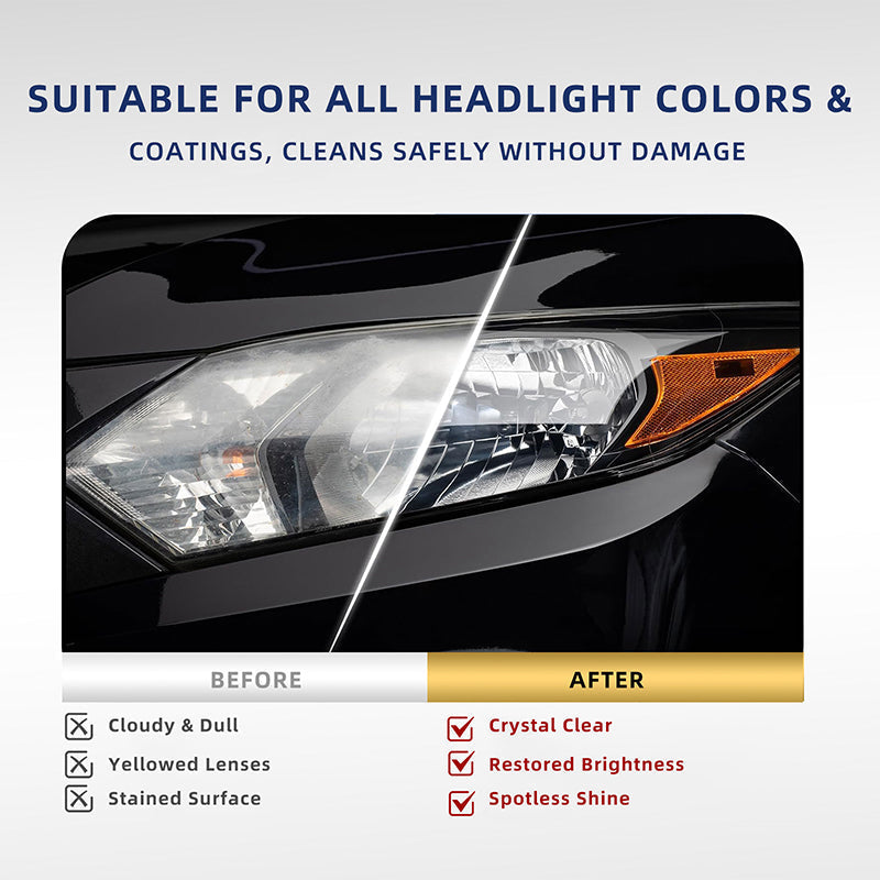 🚗2-Step Car Headlight Restoration Wipe Kit💡✨