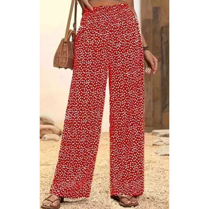 💗LAST DAY SALE 50% OFF⏰Women's Smocked High Waist Wide Leg Pants👖