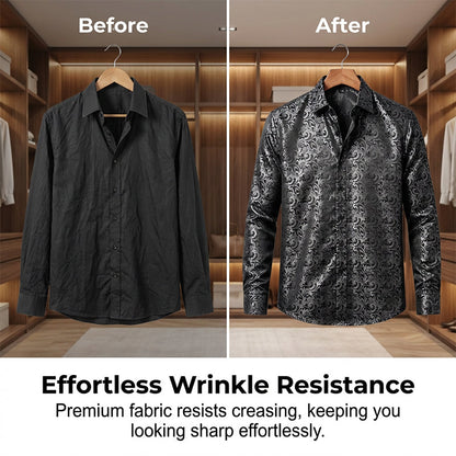 Modern Fit Printed Long Sleeve Shirt