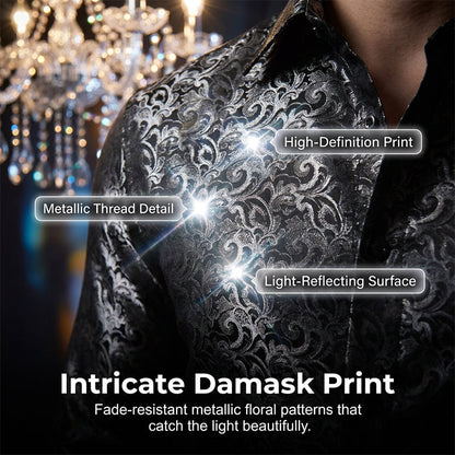 Modern Fit Printed Long Sleeve Shirt