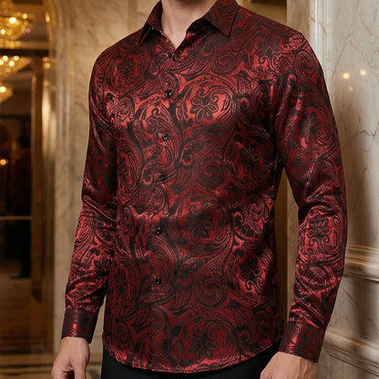 Modern Fit Printed Long Sleeve Shirt