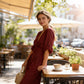 ⏰Elegant V-Neck Wide-Leg Jumpsuit
