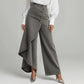 Asymmetrical Wrap Denim Skirt Pants
