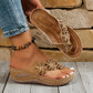 👡Women's Floral Wedge Thong Sandals