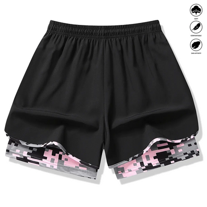 Women's Casual Athletic Shorts with Built-in Liner