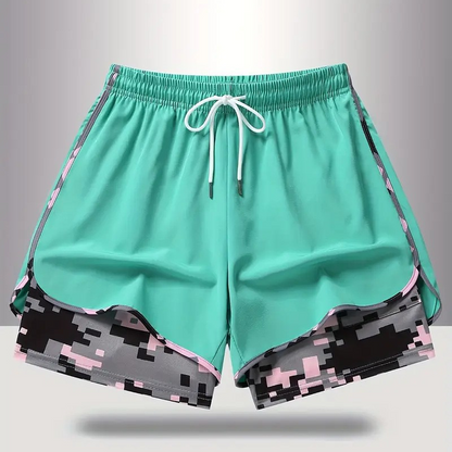 Women's Casual Athletic Shorts with Built-in Liner