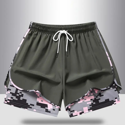 Women's Casual Athletic Shorts with Built-in Liner